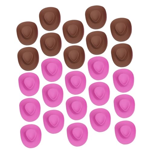 ERINGOGO 40 Stück Teiliges Mini Cowboyhut für Puppen Einsetzbare Westernspielzeug Hüte Braun Glatte Oberfläche Sichere und Langlebige Party Bastelaccessoires ERINGOGO 40 Stück Teiliges Mini Cowboyhut für Puppen Einsetzbare Westernspielzeug Hüte Braun Glatte Oberfläche Sichere und Langlebige Party Bastelaccessoires von ERINGOGO