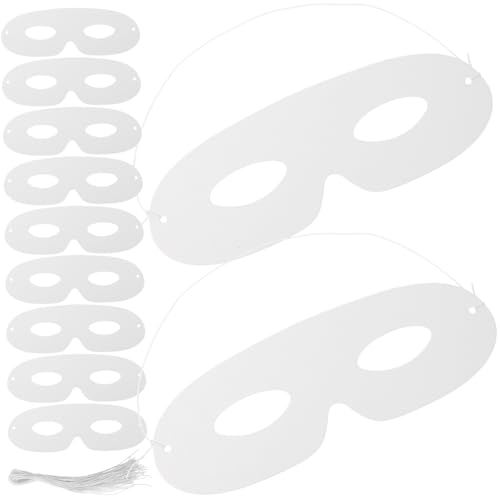 ERINGOGO 40 Stück Teiliges Weiße Papiermasken zum Bemalen Leichte Sichere Halbgesichtsmasken für DIY Karneval Maskenball Cosplay Party und Kinderhandwerk zum Basteln und Dekorieren ERINGOGO 40 Stück Teiliges Weiße Papiermasken zum Bemalen Leichte Sichere Halbgesichtsmasken für DIY Karneval Maskenball Cosplay Party und Kinderhandwerk zum Basteln und Dekorieren von ERINGOGO