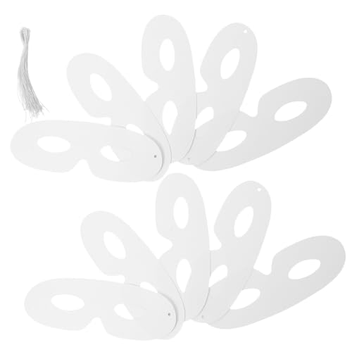 ERINGOGO 40 Stück Weiße DIY Papiermasken zum Bemalen Halbgesichts Masken für Karneval Halloween Cosplay und Unbemalte Maskerade Masken für Kreative Gestaltung ERINGOGO 40 Stück Weiße DIY Papiermasken zum Bemalen Halbgesichts Masken für Karneval Halloween Cosplay und Unbemalte Maskerade Masken für Kreative Gestaltung von ERINGOGO