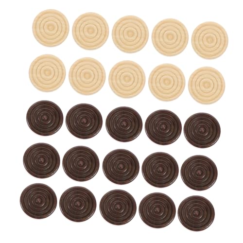 ERINGOGO 48 Stück Teiliges Holz Runde Spielsteine für Damespiel und Brettspiel Glatte Oberfläche Kinderfreundlich Leicht Tragbar Zubehör für Brettspielfans und Familien ERINGOGO 48 Stück Teiliges Holz Runde Spielsteine für Damespiel und Brettspiel Glatte Oberfläche Kinderfreundlich Leicht Tragbar Zubehör für Brettspielfans und Familien von ERINGOGO