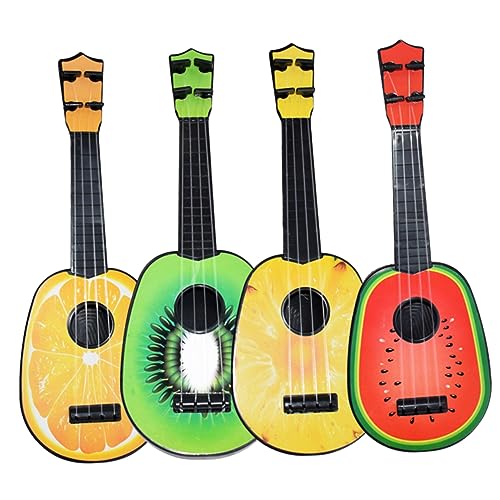 ERINGOGO 4stücke Teiliges Set Mini Ukulele Fruchtiger Form Musikinstrument Spielzeug Für Junge Mädchen Fördert Kreativität Und Musikverständnis Für Frühes Lernen Wassermelone Ananas ERINGOGO 4stücke Teiliges Set Mini Ukulele Fruchtiger Form Musikinstrument Spielzeug Für Junge Mädchen Fördert Kreativität Und Musikverständnis Für Frühes Lernen Wassermelone Ananas von ERINGOGO