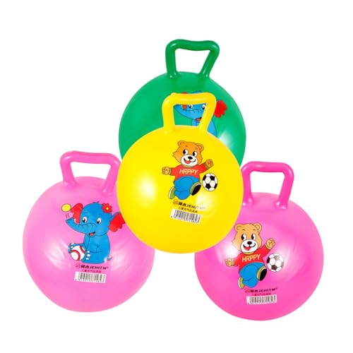 ERINGOGO 4pcs Aufblasbare Trichter Bälle Springen Ball Spielzeug Kinder Griff Bälle (zufällige Muster) von ERINGOGO