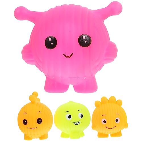 ERINGOGO 4pcs Quietschende Badespielzeug Kinder Cartoon Monster Duschspiel Spielzeug Kleinkind Bad Spielen Spielzeug Badezimmer Duschspielzeug Spielzeug von ERINGOGO