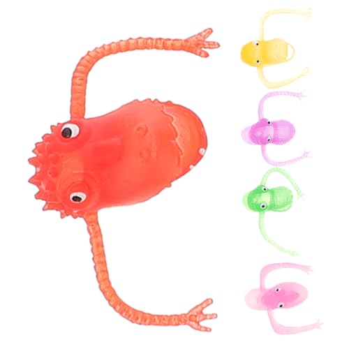 ERINGOGO 5 Stück Mini Dinosaurier Spielzeug Halloween Ärmel Die Marionetten Spielzeug Marionette Badespielzeug Kinderspielzeug Badespielzeug PVC Kunststoff von ERINGOGO