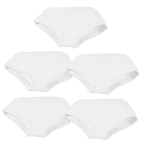 ERINGOGO Puppenzubehör-Set 5-teilig Puppenunterwäsche Mädchen-puppenslips Stoff Anziehkostüme Babypuppenzubehör von ERINGOGO