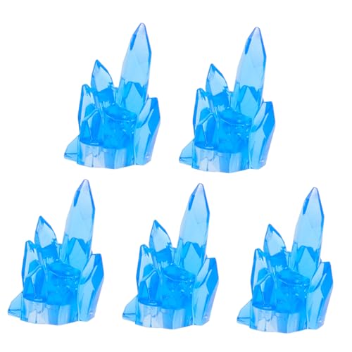 ERINGOGO 5 Stück Spezialeffekte für Eiswürfelmodelle Kinderpuzzle Flammeneffekt bausteine für Feuereffekte Zubehör für Actionfiguren Halloween-Spinnendekorationen Plastik Sky-Blue von ERINGOGO