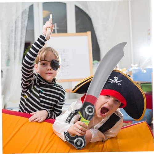 ERINGOGO 5 Stück Teiliges Aufblasbare Piratensäbel PVC Robust Sicher für Kindergeburtstag Piratenparty Cosplay Kostüm Zubehör Jungen Mädchen ERINGOGO 5 Stück Teiliges Aufblasbare Piratensäbel PVC Robust Sicher für Kindergeburtstag Piratenparty Cosplay Kostüm Zubehör Jungen Mädchen von ERINGOGO
