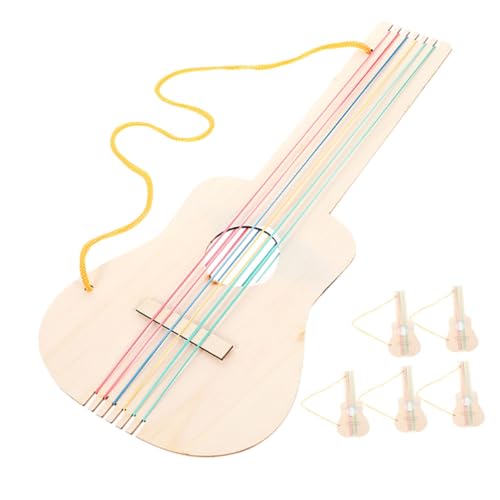 ERINGOGO 5 Stück Teiliges DIY Holzgitarre Unbemalt Handgefertigt zum Bemalen und Gestalten Kreatives Musikinstrument für Jungen und Mädchen Ab Vorschulalter Fördert Künstlerische Talente ERINGOGO 5 Stück Teiliges DIY Holzgitarre Unbemalt Handgefertigt zum Bemalen und Gestalten Kreatives Musikinstrument für Jungen und Mädchen Ab Vorschulalter Fördert Künstlerische Talente von ERINGOGO
