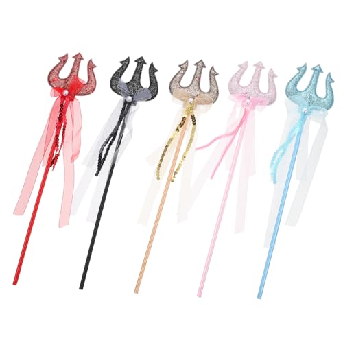 ERINGOGO 5 Stück Teiliges Feenstab für Leichter Eleganter Zauberstab mit Bandverzierung Entzückendes Halloween Party Accessoire für Mädchen Sicher und Komfortabel Zauberhafte Dekoration ERINGOGO 5 Stück Teiliges Feenstab für Leichter Eleganter Zauberstab mit Bandverzierung Entzückendes Halloween Party Accessoire für Mädchen Sicher und Komfortabel Zauberhafte Dekoration von ERINGOGO
