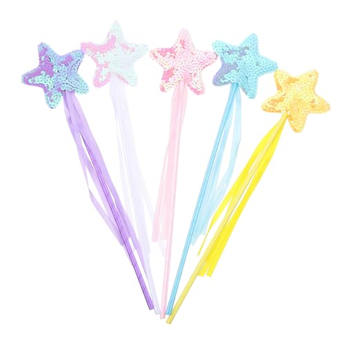 ERINGOGO 5 Stück Teiliges Mädchen Stern fee Zauberstab Leicht Kreatives Party Cosplay Accessoire für Foto Requisite und Theater Requisite bei Geburtstagsfeiern ERINGOGO 5 Stück Teiliges Mädchen Stern fee Zauberstab Leicht Kreatives Party Cosplay Accessoire für Foto Requisite und Theater Requisite bei Geburtstagsfeiern von ERINGOGO