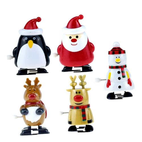 ERINGOGO 5 Stück Teiliges Weihnachts Aufziehspielzeug mit Nikolaus Schneemann Pinguin und Rentieren Bunte Weihnachtsfiguren zum Laufen Mitgebsel für Weihnachtsfeier und Geschenkfüllung ERINGOGO 5 Stück Teiliges Weihnachts Aufziehspielzeug mit Nikolaus Schneemann Pinguin und Rentieren Bunte Weihnachtsfiguren zum Laufen Mitgebsel für Weihnachtsfeier und Geschenkfüllung von ERINGOGO