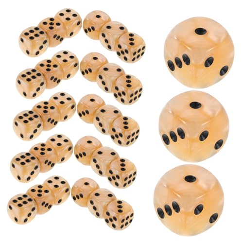 ERINGOGO 50 Stück Acryl Würfel mit Abgerundeten Ecken Elegante Perlmutt Optik Ausgewogen für Brettspiele Spielzubehör Würfelspiele Tragbar und Sicher für Spielabende ERINGOGO 50 Stück Acryl Würfel mit Abgerundeten Ecken Elegante Perlmutt Optik Ausgewogen für Brettspiele Spielzubehör Würfelspiele Tragbar und Sicher für Spielabende von ERINGOGO