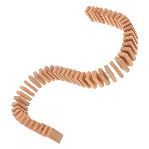 ERINGOGO 50 Stück Domino-Spiel Netz Liner Aufkleber Tischläufer Füllstoff Dominotische Für Jungen Brettspiele Mini Dominosteine Leichte Reise-dominosteine Hölzern Light Brown von ERINGOGO