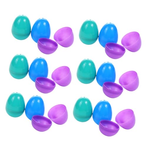 ERINGOGO 50 Stück Ostereier gefälschte Eier Ostern gefüllte Eier Eierfüller für Eierkartons Spielzeugeier fillable easter eggs plastikkiste ostern leere eier Osterei-Verzierungen von ERINGOGO