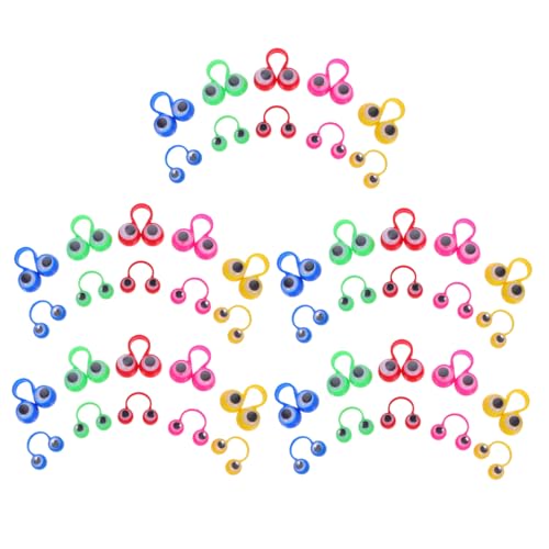ERINGOGO 50 Stück Teiliges Auge Fingerpuppen Leichte Bunte Augenringe für Interaktives Fingerspiel Fördert Feinmotorik für Party Reise und Eltern Junge Mädchen bindung ERINGOGO 50 Stück Teiliges Auge Fingerpuppen Leichte Bunte Augenringe für Interaktives Fingerspiel Fördert Feinmotorik für Party Reise und Eltern Junge Mädchen bindung von ERINGOGO