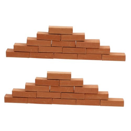 ERINGOGO 50 Stück Teiliges Miniatur Ziegelsteine Rote Tonziegel für DIY Hausbau Bastelspielzeug Handarbeit Garten Dekoration Puppenhaus Zubehör ERINGOGO 50 Stück Teiliges Miniatur Ziegelsteine Rote Tonziegel für DIY Hausbau Bastelspielzeug Handarbeit Garten Dekoration Puppenhaus Zubehör von ERINGOGO