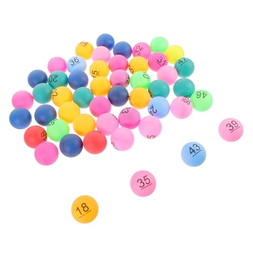 ERINGOGO 50 Stück Teiliges Nummerierte Kunststoff lottokugeln Robuste Bunte Raffle Drawing Balls für Partyspiele Veranstaltungen und Tombola Kleine Spielbälle mit Hoher ERINGOGO 50 Stück Teiliges Nummerierte Kunststoff lottokugeln Robuste Bunte Raffle Drawing Balls für Partyspiele Veranstaltungen und Tombola Kleine Spielbälle mit Hoher von ERINGOGO
