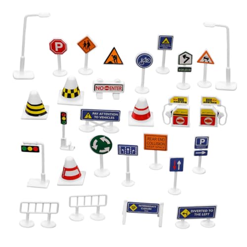 ERINGOGO 56 Stück Teiliges Verkehrsschilder aus DIY Miniatur Verkehrszeichen zur Motorischer Fähigkeiten und Verkehrsregeln Sicher und Interaktiv für Familienaktivitäten und Kreatives ERINGOGO 56 Stück Teiliges Verkehrsschilder aus DIY Miniatur Verkehrszeichen zur Motorischer Fähigkeiten und Verkehrsregeln Sicher und Interaktiv für Familienaktivitäten und Kreatives von ERINGOGO