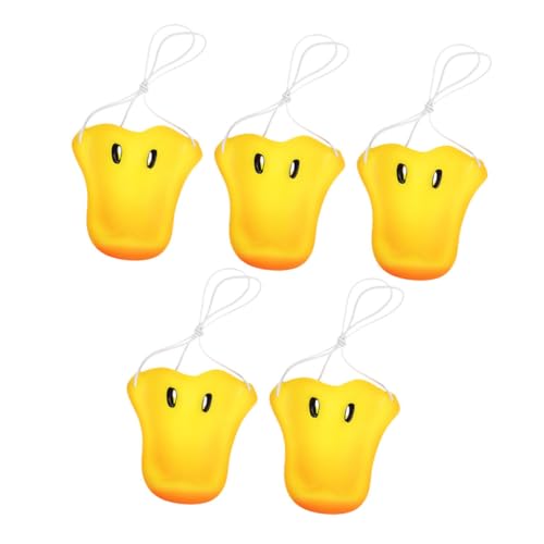 ERINGOGO 5st Entennasendekoration Enten-halloween-kostüm Karnevalskostüm Für Kinder Tier-cosplay-requisite Anzieh-enten-requisiten Entenschnabelmaske Entenkostüm Für Erwachsene Yellow Vinyl von ERINGOGO