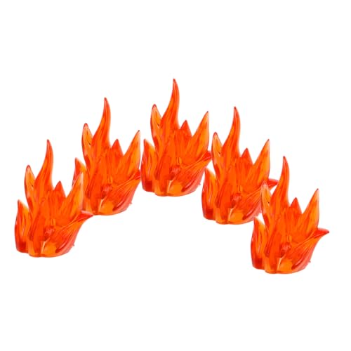ERINGOGO 5stücke Plastikflammen Actionfiguren-Effekte Mit Verwandelbaren Roboterspielzeugen Für Jungen Und Miniatur-Feuer-Kriegsspiel Kreativität Und Logisches Denken Fördern Durch Spannend ERINGOGO 5stücke Plastikflammen Actionfiguren-Effekte Mit Verwandelbaren Roboterspielzeugen Für Jungen Und Miniatur-Feuer-Kriegsspiel Kreativität Und Logisches Denken Fördern Durch Spannend von ERINGOGO