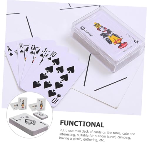 ERINGOGO 6 Sätze Mini Pokerkarten Spielkarten Kunststoff Reise Kartenspiel Party Mitgebsel für Puppenhaus Dekoration Kleine Kartenspiele für Mädchen Jungen ERINGOGO 6 Sätze Mini Pokerkarten Spielkarten Kunststoff Reise Kartenspiel Party Mitgebsel für Puppenhaus Dekoration Kleine Kartenspiele für Mädchen Jungen von ERINGOGO