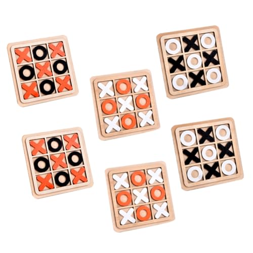 ERINGOGO 6 Stück Holz Schachspiel Teiliges Interaktives Lernspielzeug für Erwachsene Tragbares Kompaktes Design Sicher mit Abgerundeten Kanten für Reisen Entspannung und Logisches ERINGOGO 6 Stück Holz Schachspiel Teiliges Interaktives Lernspielzeug für Erwachsene Tragbares Kompaktes Design Sicher mit Abgerundeten Kanten für Reisen Entspannung und Logisches von ERINGOGO