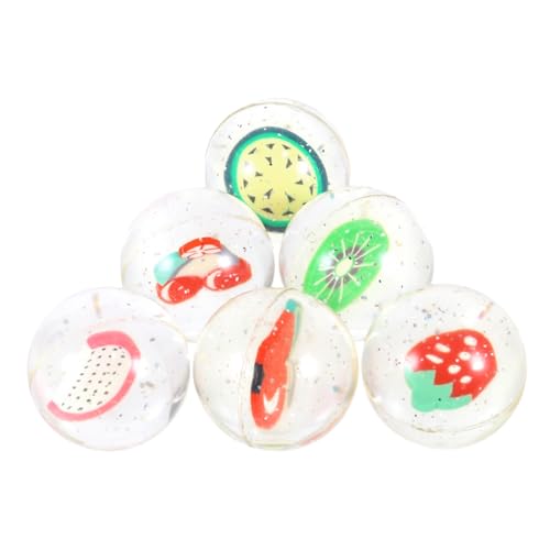 ERINGOGO 6 Stück Fruchtiger Gummi Hüpfball für Kinder Lernspielzeug Bouncy Ball Spielzeug für Freizeitaktivitäten und Partys ERINGOGO 6 Stück Fruchtiger Gummi Hüpfball für Kinder Lernspielzeug Bouncy Ball Spielzeug für Freizeitaktivitäten und Partys von ERINGOGO