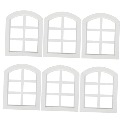 ERINGOGO 6 Stück Maßstab Puppenhausfenster für Kleine Hausmöbel DIY Basteln Dekorative Fensterrahmen für Puppenhaus Innenausstattung ERINGOGO 6 Stück Maßstab Puppenhausfenster für Kleine Hausmöbel DIY Basteln Dekorative Fensterrahmen für Puppenhaus Innenausstattung von ERINGOGO