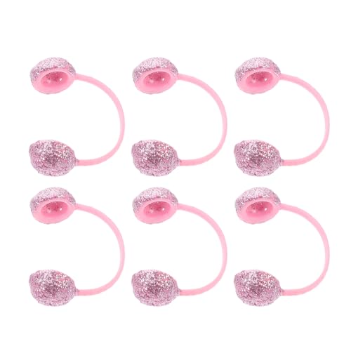 ERINGOGO 6 Stück Puppen Ohrenschützer Zubehör Für Wiedergeborene Puppenkleidung Kopfhörer Mädchen Puppen Zubehör Haar Accessoires Rosa Kunststoff von ERINGOGO