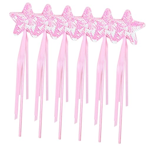 ERINGOGO 6 Stück Stern Glitzer Zauberstäbe für Mädchen Leichte Langlebige Feenstäbe mit Schleifenband als Geburtstagsgeschenk für Kostüme Cosplay Rollenspiele und Bühnenauftritte ERINGOGO 6 Stück Stern Glitzer Zauberstäbe für Mädchen Leichte Langlebige Feenstäbe mit Schleifenband als Geburtstagsgeschenk für Kostüme Cosplay Rollenspiele und Bühnenauftritte von ERINGOGO