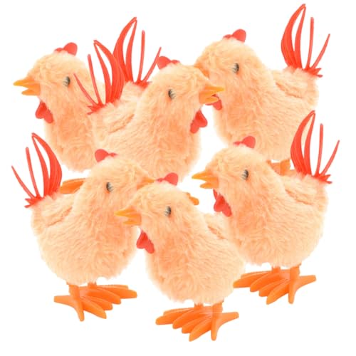 ERINGOGO 6 Stück Teiliges Aufziehspielzeug Plüsch Küken mit Federantrieb Springende Kuscheltiere für Kleinkinder Buntes Wind up Hühner für Kinderparty und Ostern Sicher und Handlich ERINGOGO 6 Stück Teiliges Aufziehspielzeug Plüsch Küken mit Federantrieb Springende Kuscheltiere für Kleinkinder Buntes Wind up Hühner für Kinderparty und Ostern Sicher und Handlich von ERINGOGO