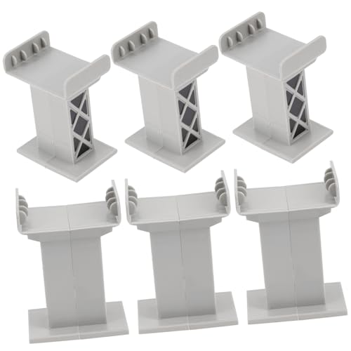 ERINGOGO 6 Stück Teiliges Eisenbahnbrückenstützen aus Robustem Kompatibel mit Holzeisenbahn Kleine Zugbrückenstützen für Fördert Kreatives und Handwerkliches Geschick ERINGOGO 6 Stück Teiliges Eisenbahnbrückenstützen aus Robustem Kompatibel mit Holzeisenbahn Kleine Zugbrückenstützen für Fördert Kreatives und Handwerkliches Geschick von ERINGOGO