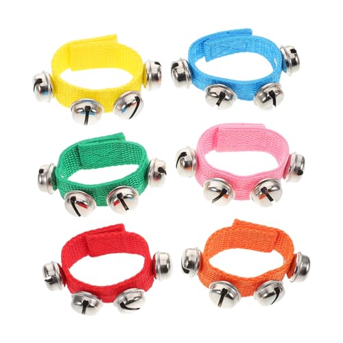 ERINGOGO 6 Stück Teiliges Handglocken mit Bunten Armbändern Musikalisches Lernspielzeug für Tanzparty Sicherer Stoff Interaktives Rhythmus und Entwicklungsspielzeug für Jungen und Mädchen ERINGOGO 6 Stück Teiliges Handglocken mit Bunten Armbändern Musikalisches Lernspielzeug für Tanzparty Sicherer Stoff Interaktives Rhythmus und Entwicklungsspielzeug für Jungen und Mädchen von ERINGOGO