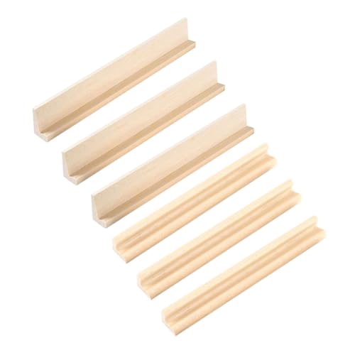 ERINGOGO 6 Stück Teiliges Holz Domino Rack mit Schrägem Design Robustem Naturholz DIY Zubehör für Domino spielkartenhalter Praktischer Organizer für Familien Freundespiele ERINGOGO 6 Stück Teiliges Holz Domino Rack mit Schrägem Design Robustem Naturholz DIY Zubehör für Domino spielkartenhalter Praktischer Organizer für Familien Freundespiele von ERINGOGO
