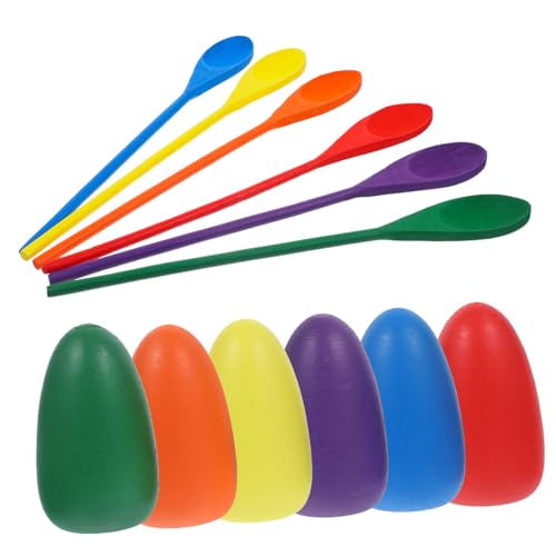 ERINGOGO 6 Stück Teiliges Holz Eier Balance Spiel Leicht Tragbar Robust für Outdoor Lernspielzeug für Geburtstag Picknick Montessori Sensorisches Training ERINGOGO 6 Stück Teiliges Holz Eier Balance Spiel Leicht Tragbar Robust für Outdoor Lernspielzeug für Geburtstag Picknick Montessori Sensorisches Training von ERINGOGO