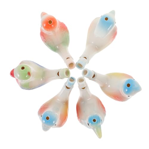 ERINGOGO 6 Stück Teiliges Keramik Wasser Vogel Pfeifen Lustiges Musikspielzeug für Leichte Robuste Trillerpfeifen als Geburtstagsgeschenk und Partyspielzeug ERINGOGO 6 Stück Teiliges Keramik Wasser Vogel Pfeifen Lustiges Musikspielzeug für Leichte Robuste Trillerpfeifen als Geburtstagsgeschenk und Partyspielzeug von ERINGOGO