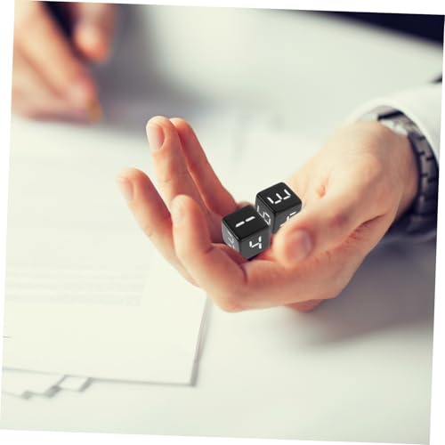 ERINGOGO 6 Stück Teiliges Schwarzes Würfelset Zahlenwürfel aus Resin für Brettspiele Tragbares Würfelspiel zubehör Klare Zahlen für Effizientes Gameplay und Langlebige Spielwürfel ERINGOGO 6 Stück Teiliges Schwarzes Würfelset Zahlenwürfel aus Resin für Brettspiele Tragbares Würfelspiel zubehör Klare Zahlen für Effizientes Gameplay und Langlebige Spielwürfel von ERINGOGO