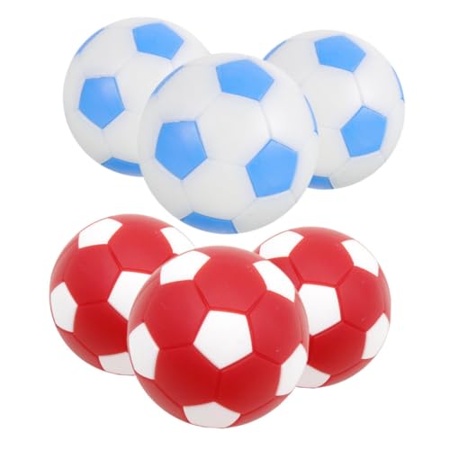 ERINGOGO 6 Stück Tischfussball Mini-Kickerbälle Fußball Mini Tischfußballspiele Kinderfußball Zappelball Tischfußball Ball Mini fußball auswechselbare Kickerbälle Tischspielbälle Plastik von ERINGOGO