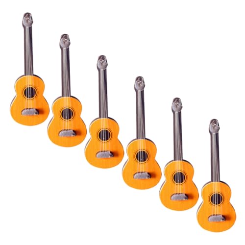 ERINGOGO 6 Teiliges Mini Gitarren Ornament Und Musikinstrumentenmodell Für Puppenhausmöbel Und Miniatur Musikinstrumentenmodelle von ERINGOGO