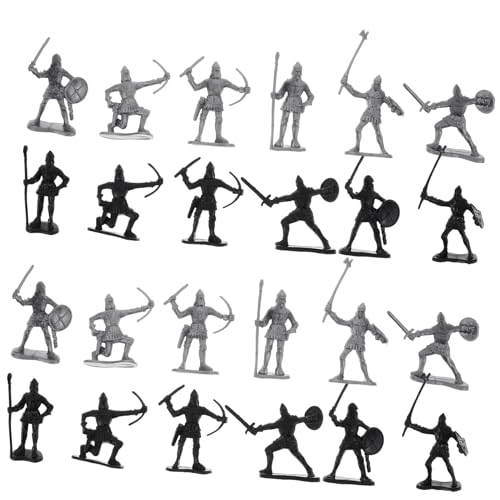 ERINGOGO 60 Stück Krieger Mittelalterliche Soldaten Figuren Spielzeug Archaische Soldaten Mittelalter Ritter Armee Männer Spielset Soldaten Actionfiguren Für Kleinkinder Jungen Mädchen von ERINGOGO