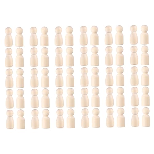 ERINGOGO 60stücke Holzfiguren Unbemalte Holz-Puppen Für Kreative Bastelarbeiten Für Junge Mädchen Spielzeug Kreativität Und Vorstellungskraft ERINGOGO 60stücke Holzfiguren Unbemalte Holz-Puppen Für Kreative Bastelarbeiten Für Junge Mädchen Spielzeug Kreativität Und Vorstellungskraft von ERINGOGO