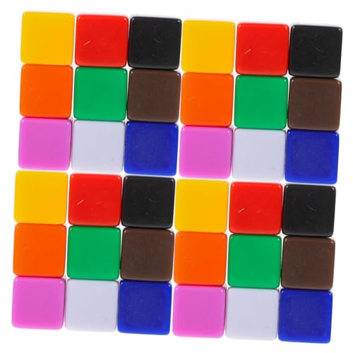 ERINGOGO 60st Würfel Aus Acryl Leere Spielwürfel Partyzubehör DIY Zubehör Unfertige Würfel Acryl Würfel Leere Würfelwürfel Würfel Liefern Partywürfel Unfertige Acrylwürfel Geschichte Würfel von ERINGOGO