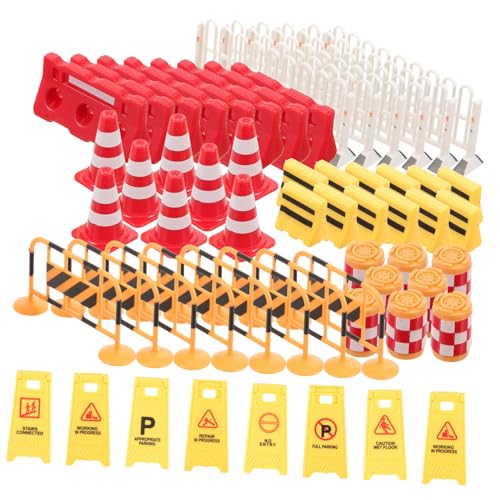 ERINGOGO 62 Stück Teiliges Miniatur Verkehrszeichen Spielzeugset mit Bunten Straßensperren und Pylonen Pädagogisches Verkehrserziehungsspielzeug für Leicht und Platzsparend für Kreatives ERINGOGO 62 Stück Teiliges Miniatur Verkehrszeichen Spielzeugset mit Bunten Straßensperren und Pylonen Pädagogisches Verkehrserziehungsspielzeug für Leicht und Platzsparend für Kreatives von ERINGOGO
