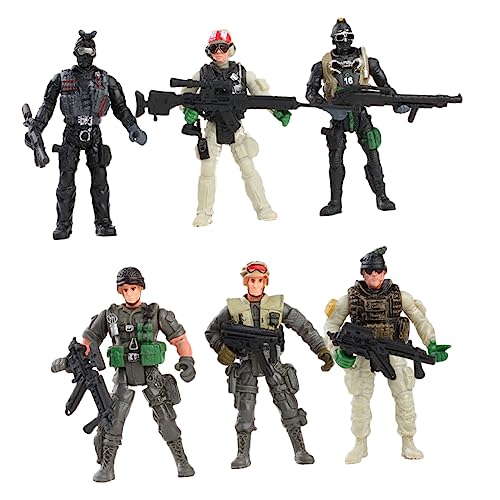 ERINGOGO 6St Militärsoldatenmodell Rollenspiele Soldaten Figur Armee Kindersoldatenfiguren Spielzeug Toys Modelle von Kindersoldaten Soldatenfiguren Spielzeug Plastik Green von ERINGOGO