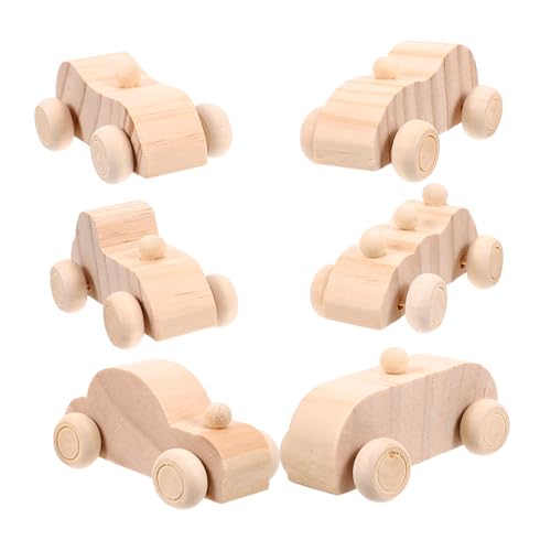 ERINGOGO 6Stücke Teiliges DIY Holzauto für Graffiti zum Holzautos zum Basteln Kreatives Handwerk für Kindergeburtstag und Spielspaß ERINGOGO 6Stücke Teiliges DIY Holzauto für Graffiti zum Holzautos zum Basteln Kreatives Handwerk für Kindergeburtstag und Spielspaß von ERINGOGO