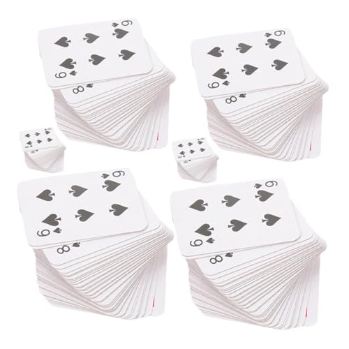 ERINGOGO 6st Pokerkarten Spielkarten Kleine Deckkarten Brettspiel-deckkarte Karten Teil Spielkarte Mini-puppenhauszubehör Minikarten Deckkartenspiele Beschichtetes Papier von ERINGOGO