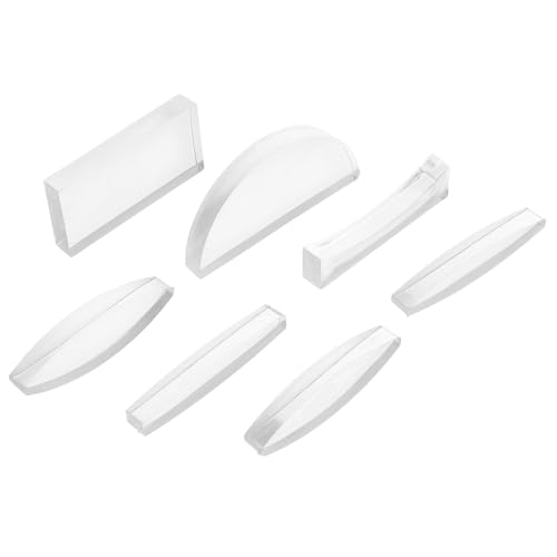 ERINGOGO 7stücke Physikalisches Optisches Linsenexperiment Set Konvexe Und Konkave Linse Aus Acryl Grundlegende Physik Lehre Optische Linsen Für Naturwissenschaftliche Experimente ERINGOGO 7stücke Physikalisches Optisches Linsenexperiment Set Konvexe Und Konkave Linse Aus Acryl Grundlegende Physik Lehre Optische Linsen Für Naturwissenschaftliche Experimente von ERINGOGO