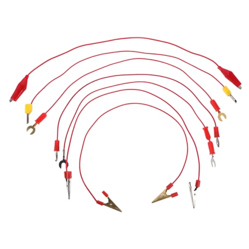 ERINGOGO 7 Stück Teiliges Labor Messleitung mit Bananenstecker und Krokodilklemme Zuverlässige Elektrische Verbindungsdrähte für Physik Experimente Einfaches Schaltungsaufbau für Schüler ERINGOGO 7 Stück Teiliges Labor Messleitung mit Bananenstecker und Krokodilklemme Zuverlässige Elektrische Verbindungsdrähte für Physik Experimente Einfaches Schaltungsaufbau für Schüler von ERINGOGO