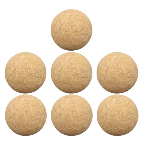 ERINGOGO 7St Kicker Zubehör Weinkorken Zubehör für Tischfußball Tischfußballspieltisch Fußball-Ersatzspiel dekanter korken Tischkicker Ersatz Mini-Tischfußball Mini-Sportbälle Holz Beige von ERINGOGO