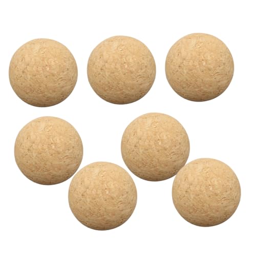 ERINGOGO 7st Kicker Zubehör Fußball Mini-kickertisch-Desktop- Mesa De Futbolito para Adultos Dekanterstopfen Ersetzen Sportbälle Runder Dekanterstopfen Essbare Fußbälle Holz Beige von ERINGOGO